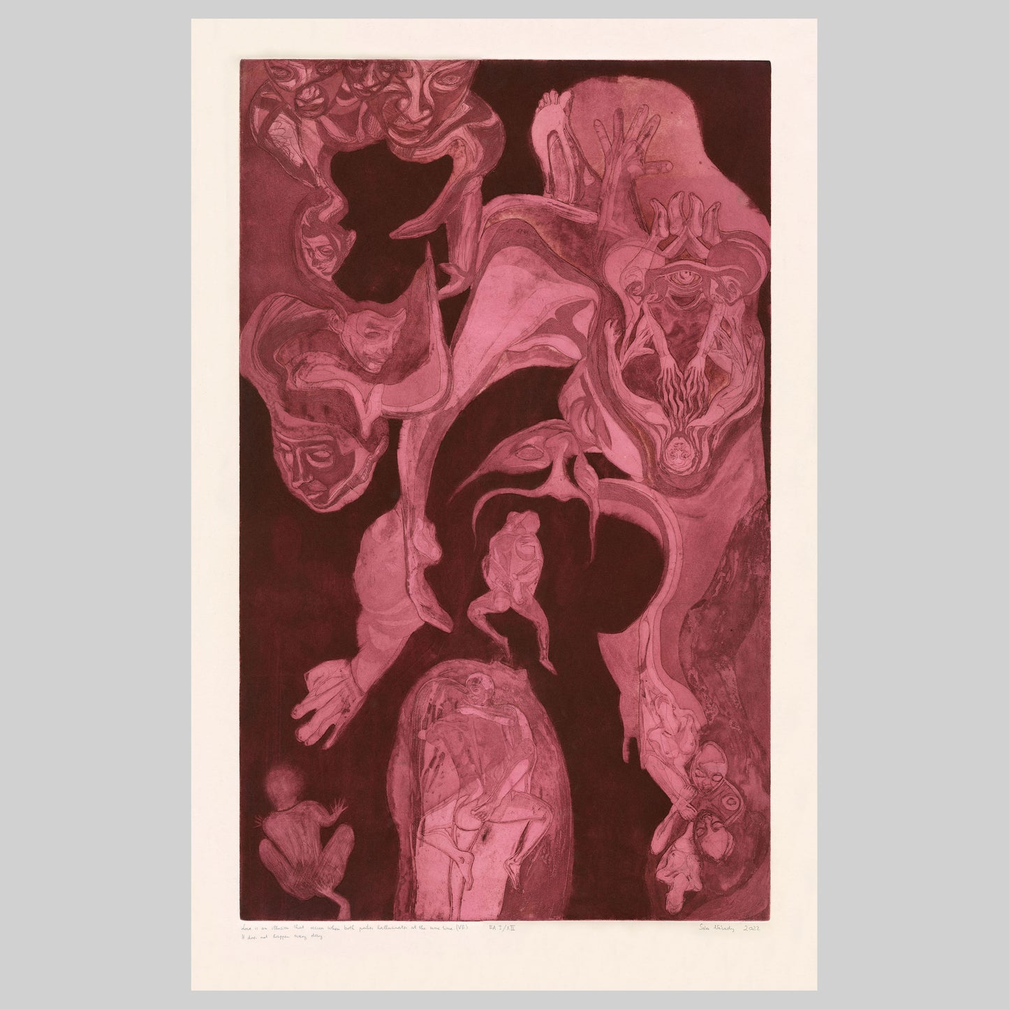 LOVE IS AN ILLUSION THAT OCCURS WHEN BOTH PARTIES HALLUCINATES AT THE SAME TIME. IT DOES NOT HAPPEN EVERY DAY. - original