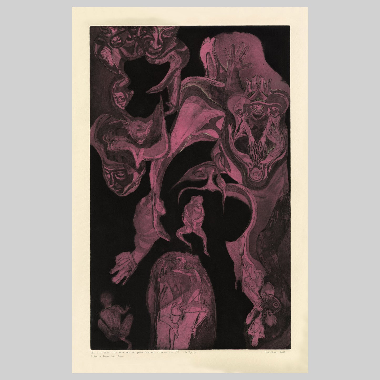 LOVE IS AN ILLUSION THAT OCCURS WHEN BOTH PARTIES HALLUCINATES AT THE SAME TIME. IT DOES NOT HAPPEN EVERY DAY. - original