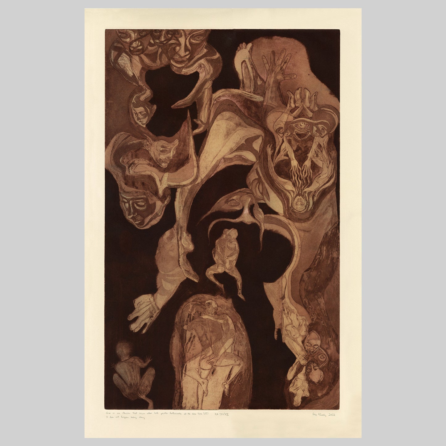 LOVE IS AN ILLUSION THAT OCCURS WHEN BOTH PARTIES HALLUCINATES AT THE SAME TIME. IT DOES NOT HAPPEN EVERY DAY. - original